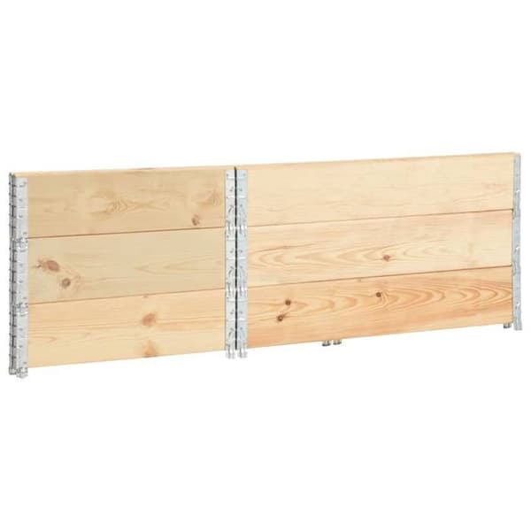 Maison Exclusive - Hævede plantekasser 3 stk 80x120 cm Solid fyrretræ