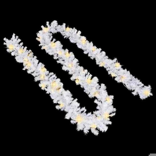 Maison Exclusive - Juleguirlande med LED-lys 20 m Hvid Vit