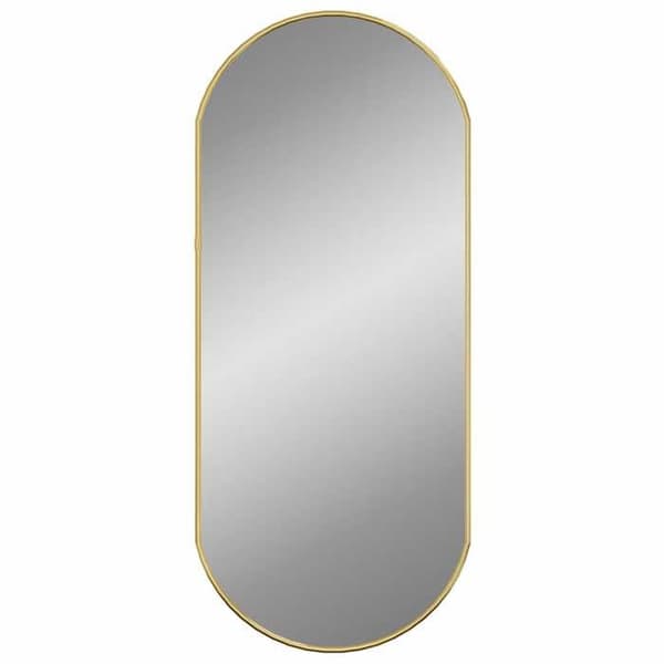 Maison Exclusive - Guldväggspegel 70x30 cm Oval