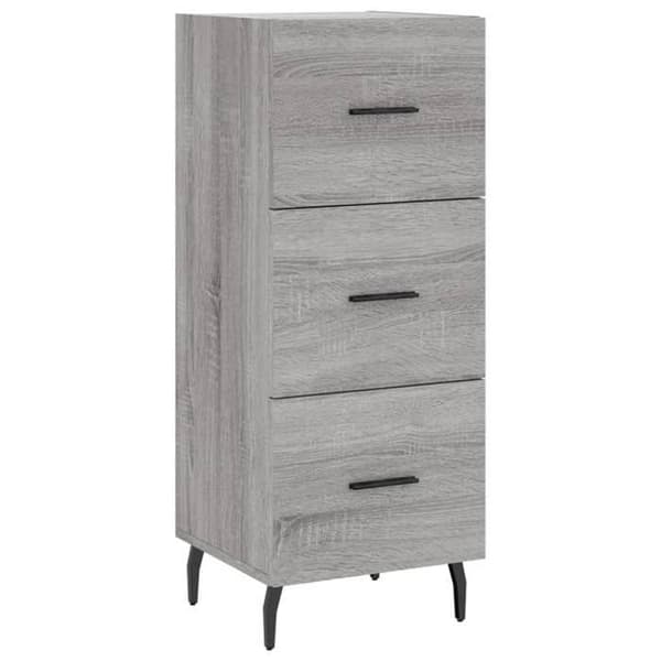Maison Exclusive - Buffet Sonoma grå 34,5x34x90 cm Ingenjörsträ