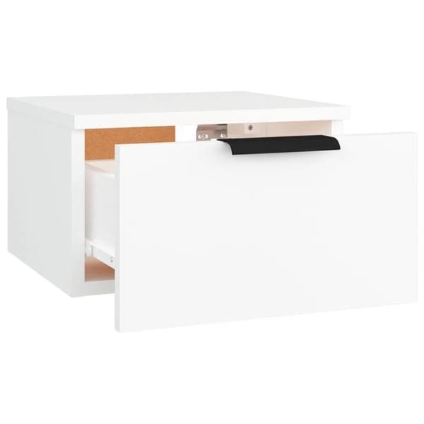 Maison Exclusive - Väggmonterade sängbord 2 st vit 34x30x20 cm Vit