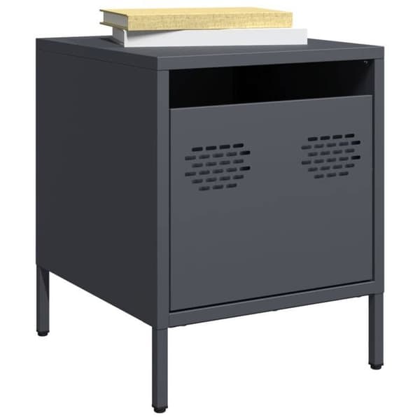Maison Exclusive - Natborde 2 stk antracit 35x39x43,5 cm stål