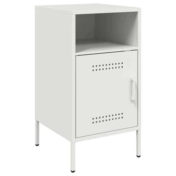 Maison Exclusive - Sängbord 2 st vit 36x39x68 cm stål