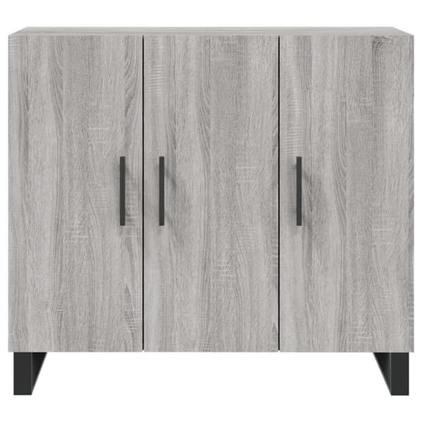Maison Exclusive - Buffet sonoma grå 90x34x80 cm ingeniørtræ