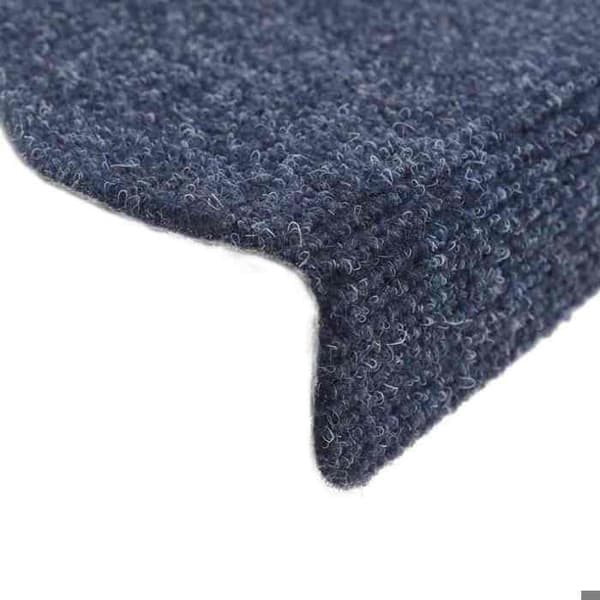 Maison Exclusive - Selvklæbende trappetæpper 15 stk. 65 x 21 x 4 cm Blå Halvcirkelformet Stor