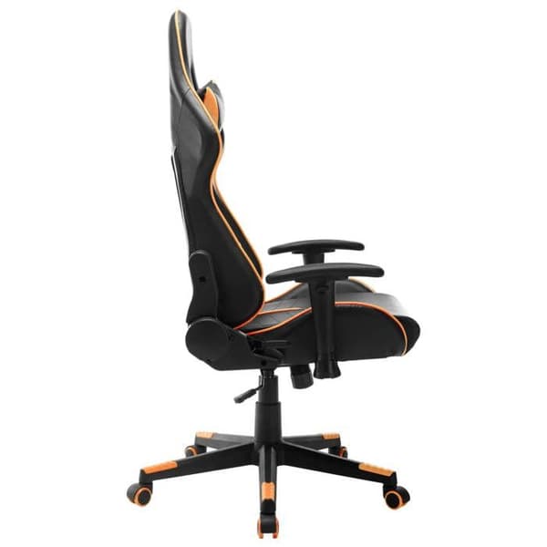 Maison Exclusive - Spilstol Sort og orange Kunstlæder svart och orange