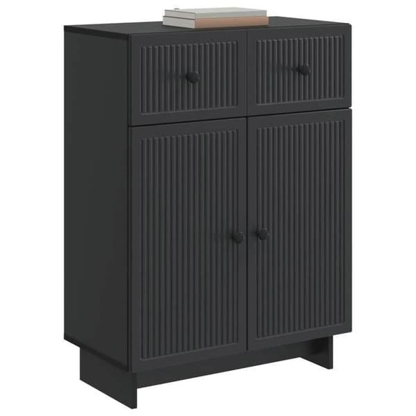 Maison Exclusive - Buffet Sort 66 x 34,5 x 90 cm Ingeniørtræ