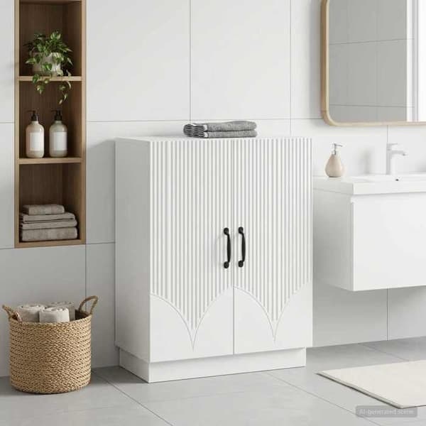 Maison Exclusive - Badeværelsesopbevaringsmøbel HOORN Hvid