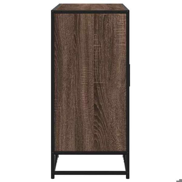 Maison Exclusive - Buffé ek brun 92x35x76 cm Ingenjörsträ