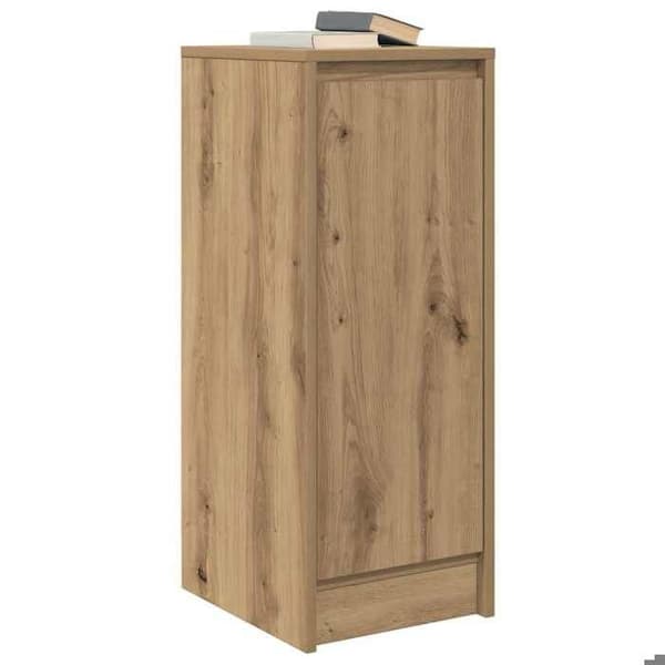 Maison Exclusive - Buffet i håndlavet egetræ 29,5x34x76 cm i ingeniørtræ Ek