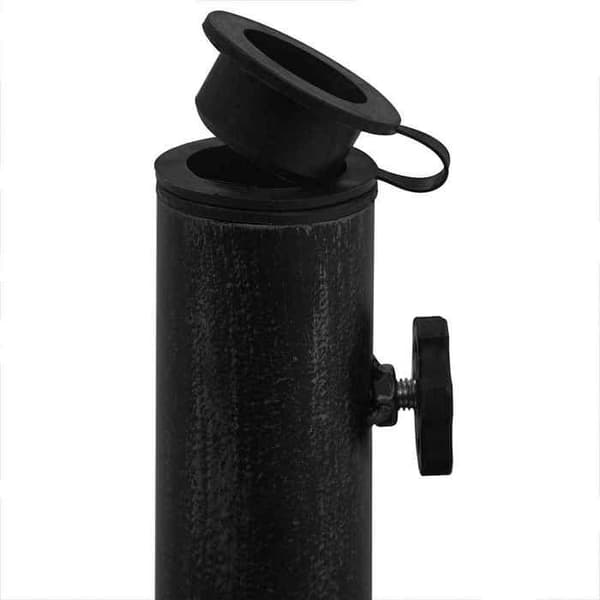 Maison Exclusive - Sort parasolfod 48x48x33 cm Gussejern