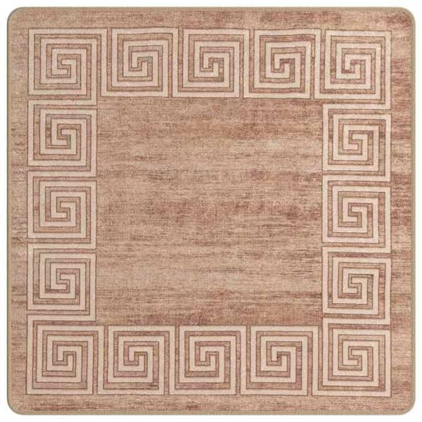 Maison Exclusive - Løber Tæppe MARSA Hvid 100 x 100 cm Polyester og PVC
