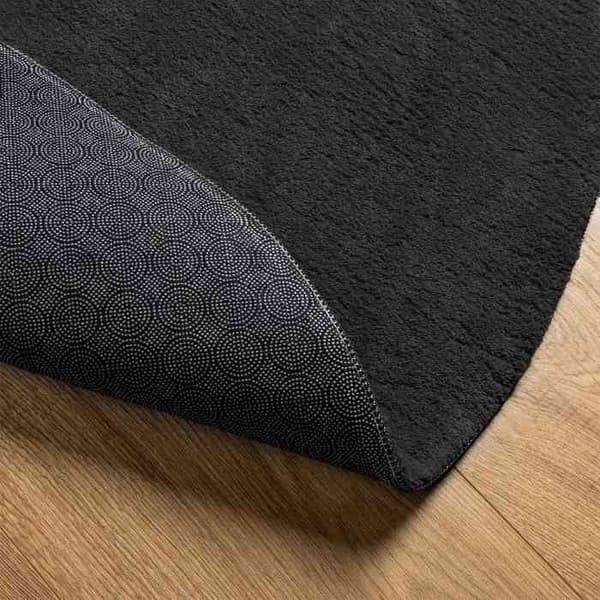 Maison Exclusive - HUARTE-matto Musta 80 x 150 cm 100 % polyesteri