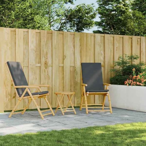 Maison Exclusive - Sammenklappeligt havebord Ø45x45 cm bambus Ej specificerat