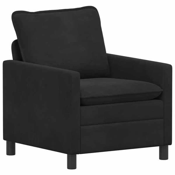 Maison Exclusive - 2 kpl sohvakokonaisuus musta sametti