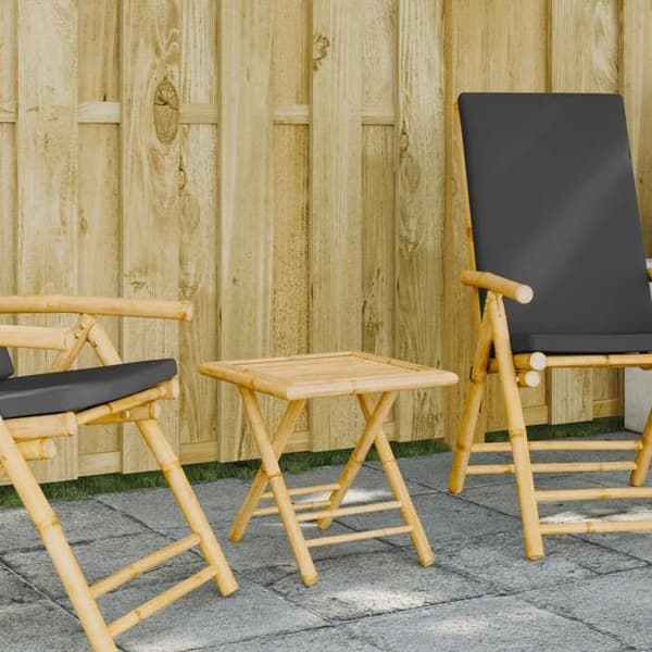 Maison Exclusive - Fällbart trädgårdsbord 45x45x45 cm bambu