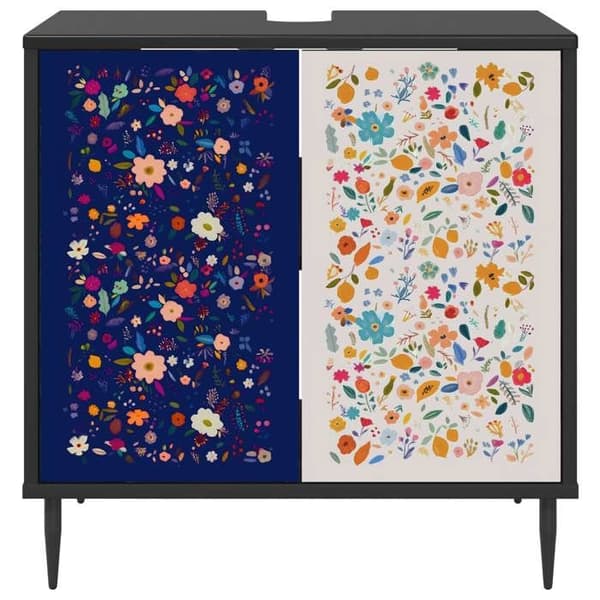 Maison Exclusive - Badeværelsesskab MAINZ Sort eg 60 x 40 x 61 cm