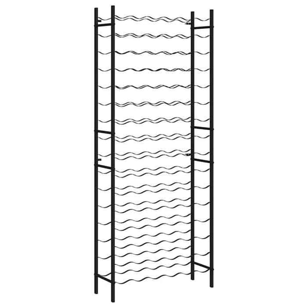 Maison Exclusive - Flaskeholder til 96 flasker Sort Jern Svart