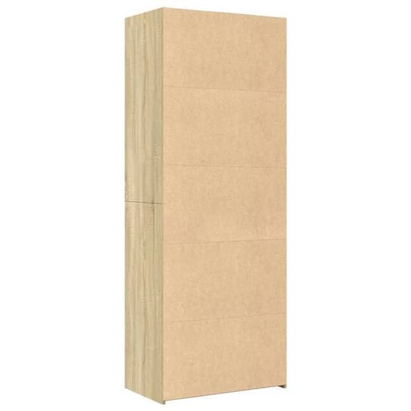 Maison Exclusive - Buffé hög ek sonoma 70x41x185 cm ingenjörsträ