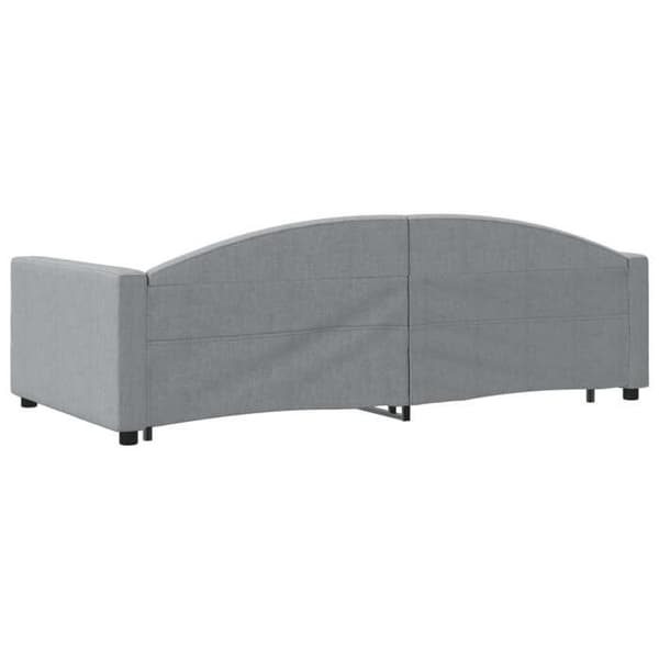 Päivävuode - EXCLUSIVE-KOTI - 100 x 200 cm - Alivuode - 2 laatikkoa - Harmaa kangas