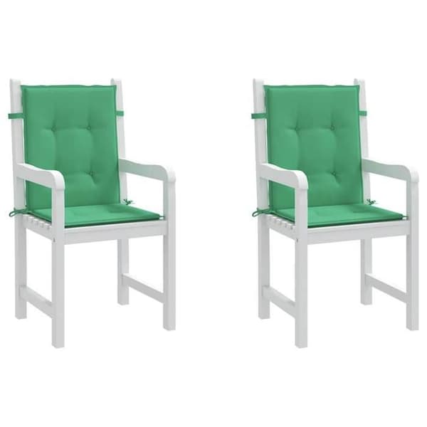 Maison Exclusive - Trädgårdsstolar med lågt ryggstöd, 2-pack, grön