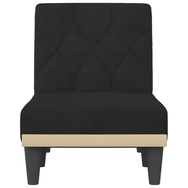 Maison Exclusive - Svart sammetsliggande stol