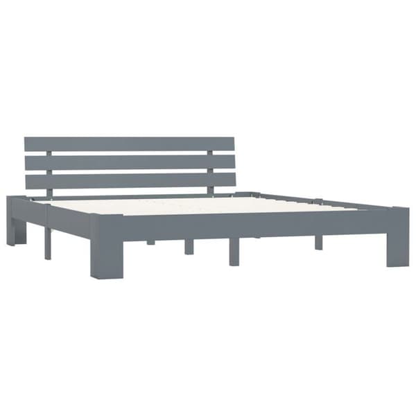 Sengestel - Eksklusiv Hus - Massiv fyr - 180x200 cm - Grå grå