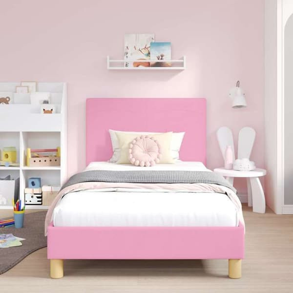 Maison Exclusive - Børneseng med Hovedgærde Rose 90 x 200 cm stof