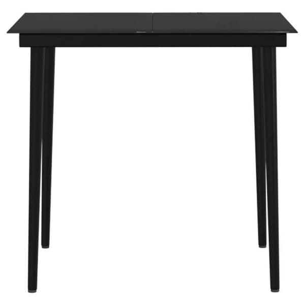 Maison Exclusive - Have spisebordssæt med puder 5 stk Sort