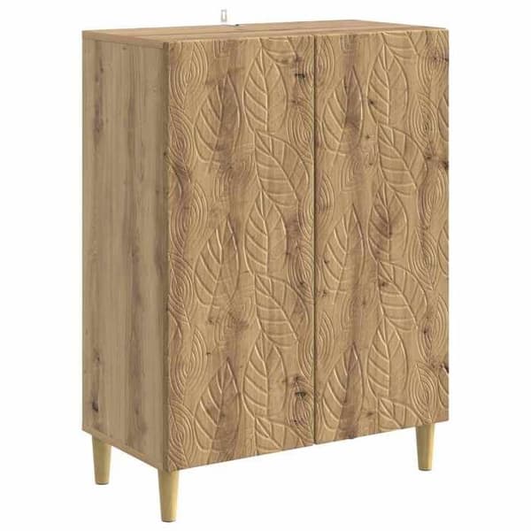 Maison Exclusive - Buffet i håndlavet egetræ 66 x 34,5 x 90 cm Ingeniørtræ
