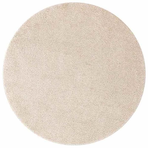 Maison Exclusive - Antiskrid Shaggy Tæppe Creme 160 x 160 cm PP Grädde