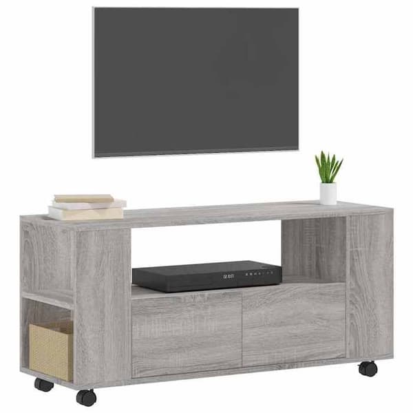 Maison Exclusive - TV-möbel sonoma grå 102x34,5x43 cm ingenjörsträ Sonoma grå