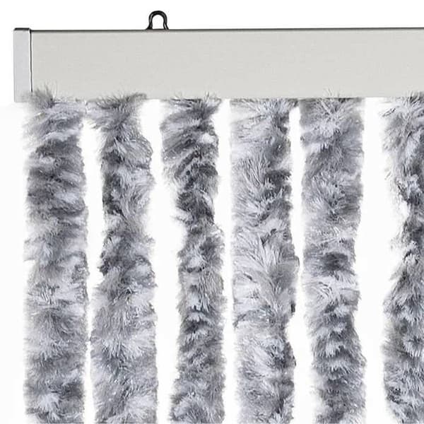 Maison Exclusive - Valkoinen ja harmaa hyttysverkko 100x220 cm Chenille