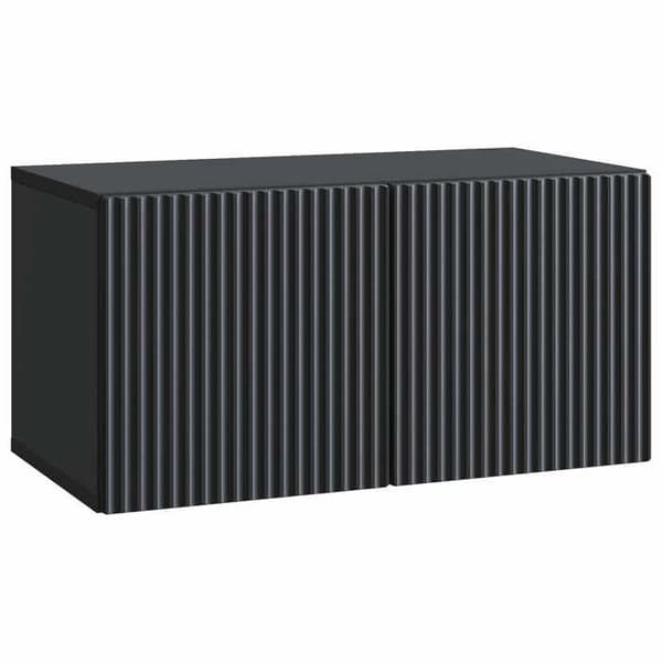 Maison Exclusive - Væghængt TV-møbel 59,5 x 31 x 30 cm Sort Ingeniørtræ Svart