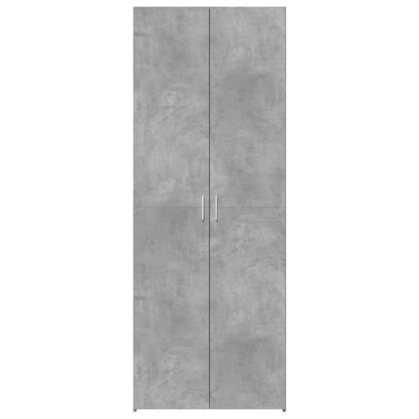 Maison Exclusive - Høj buffet grå beton 70x42,5x185 cm ingeniørtræ