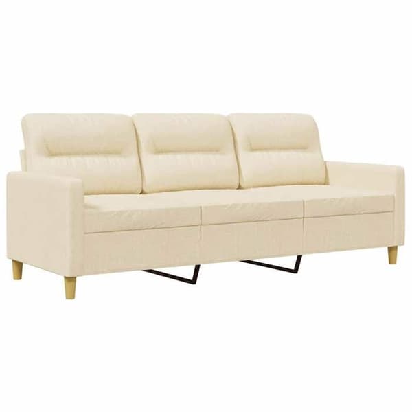 Maison Exclusive - 3-personers sofa Creme 180 cm Stof