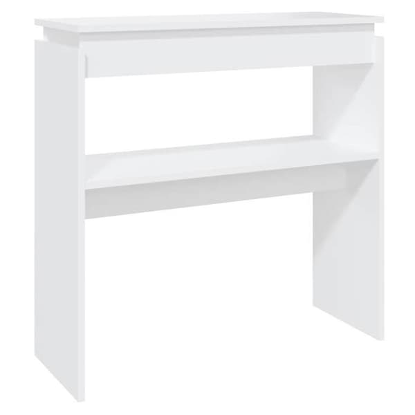 Maison Exclusive - Konsolbord vit 80x30x80 cm ingenjörsträ
