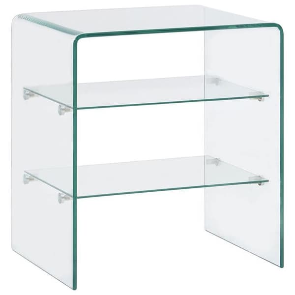 Maison Exclusive - Soffbord 50x40x56 cm Härdat glas Transparent