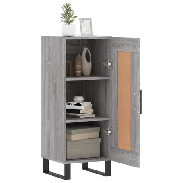 Maison Exclusive - Buffet Sonoma grå 34,5x34x90 cm Ingenjörsträ