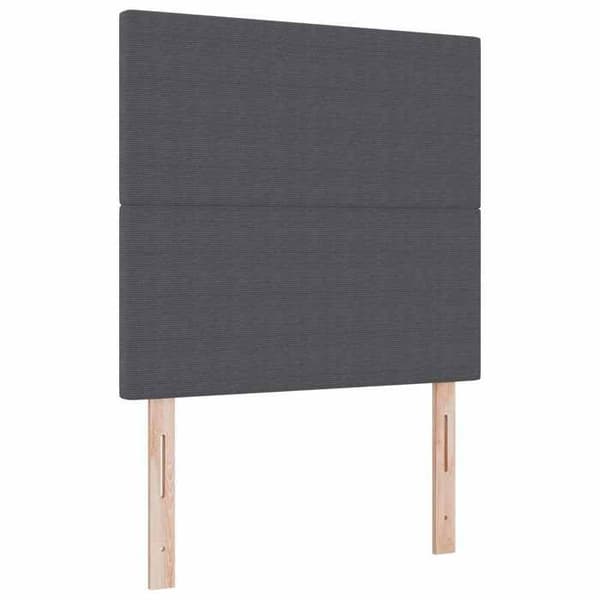 Maison Exclusive - LED-päätyharso Tummanharmaa 80 cm Kankainen samettikangas Mörkgrå