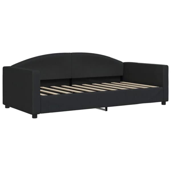 Maison Exclusive - Sengebænk med sort madras 90x190 cm stof
