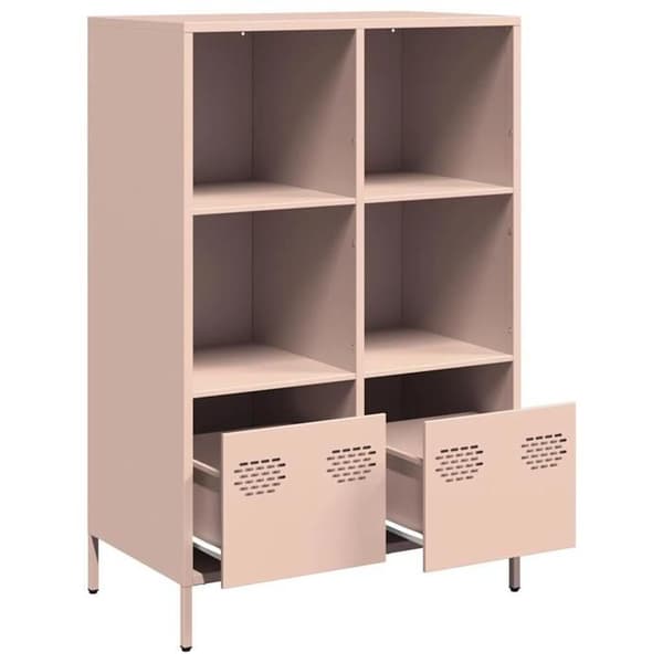 Maison Exclusive - Høj buffet rosa 68x39x103,5 cm stål