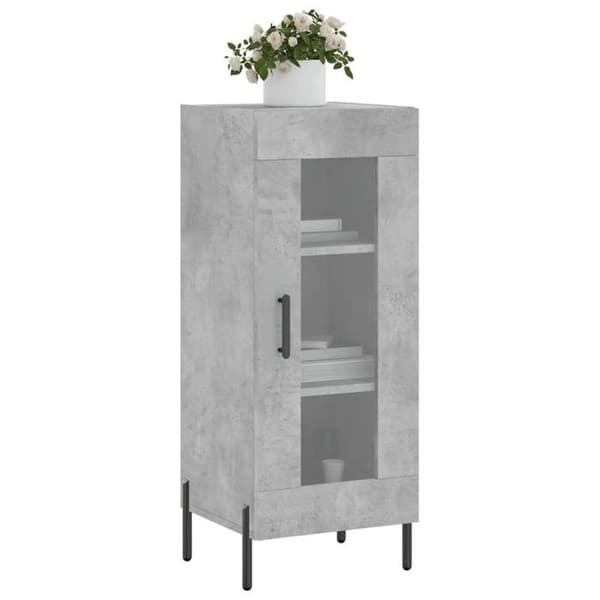 Maison Exclusive - Buffet Grå beton 34,5x34x90 cm Ingeniørtræ