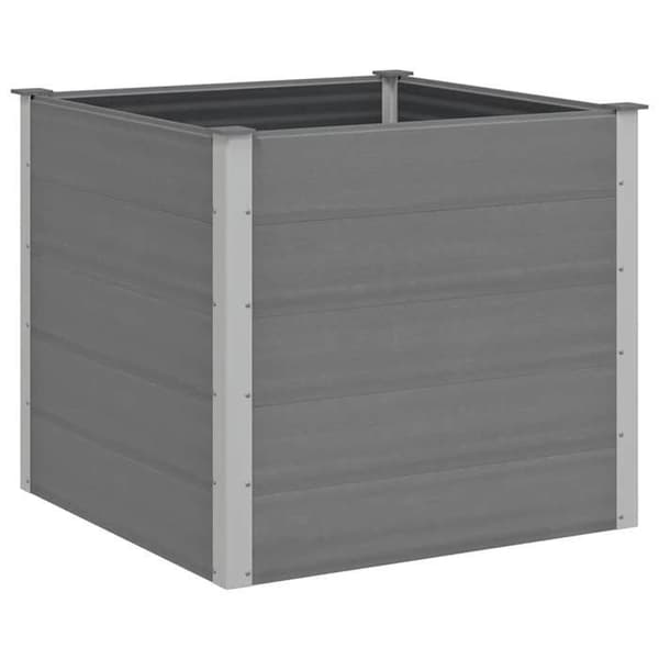 Maison Exclusive - Nostettu puutarhavuode WPC 100x100x91 cm Harmaa
