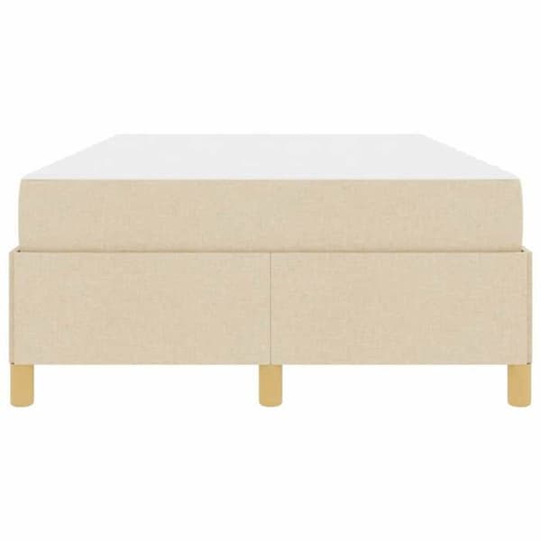 Maison Exclusive - Vuodekehys Kermansävy 120 x 190 cm kangas Grädde