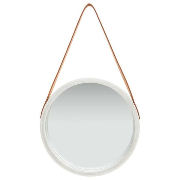 Maison Exclusive - Väggspegel med rem 40 cm Silver
