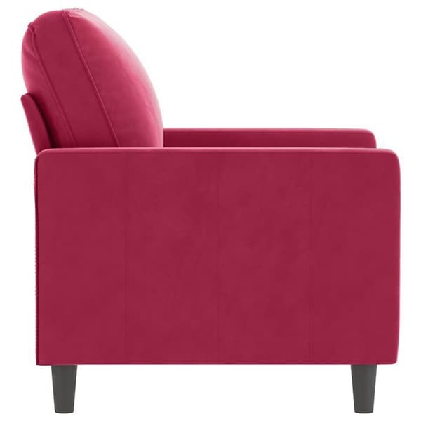 Maison Exclusive - Fåtölj Röd vinröd 60 cm Sammet