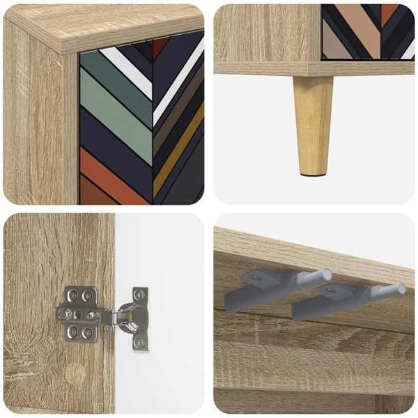 Buffet - EKSKLUSIVT HUS - Sonoma - Ingeniørtræ - 69 x 33 x 75 cm - Brun