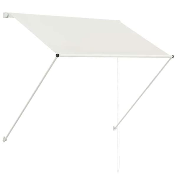Maison Exclusive - Fällbart tak 100x150 cm Kräm Grädde