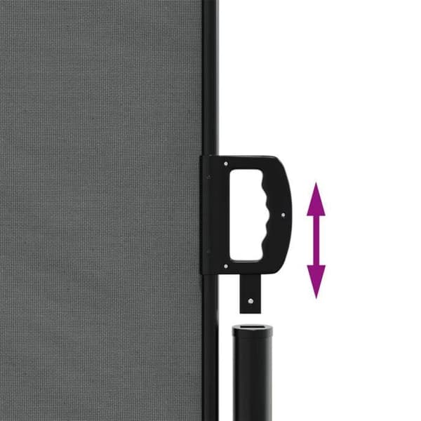 Maison Exclusive - Retractable sidokåpa antracit 180x600 cm